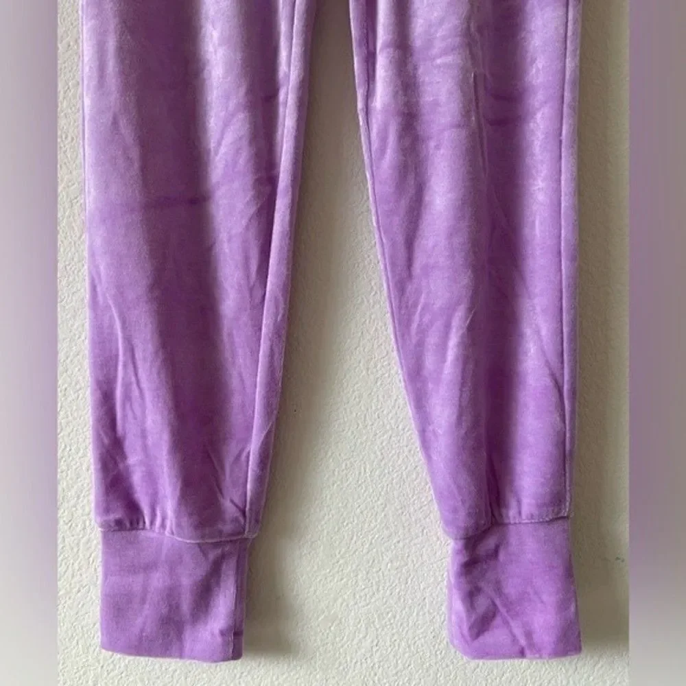 NWT Generation Love Ivy Velour Jogger Sweatpants Lilac Purple Pink XS